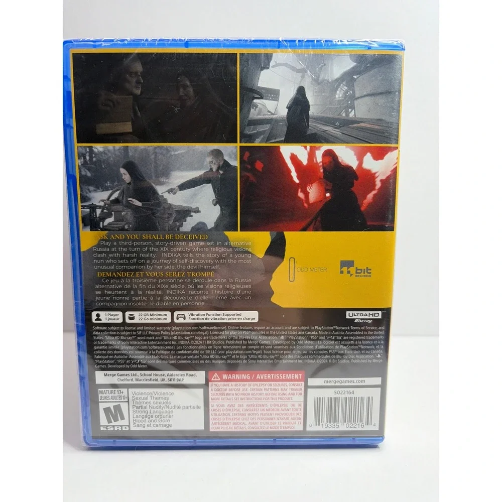 Indika PlayStation 5 PS5 Video Game Physical Edition with Soundtrack New Sealed